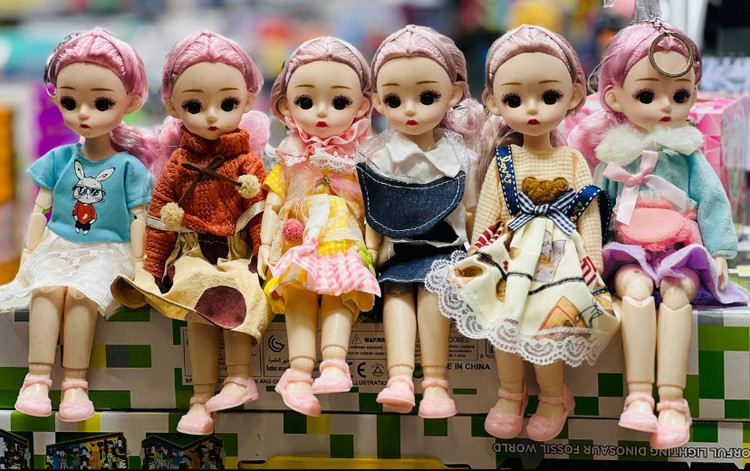 عروسک چشم تیله ای تمام مفصل ۳۰ سانت بیش از ۲۰ مدل طرح لباس ایتم ۵-۱۵۱۴