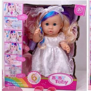 کد کالا: 322006-20 نام کالا: عروسک دختر BABY TOBY مشخصات:جیش کن،