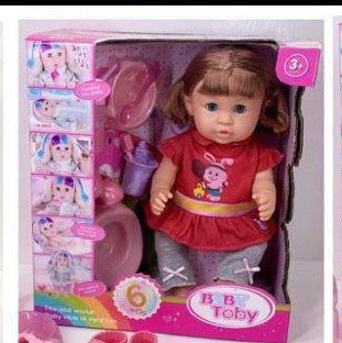 کد کالا: 322006-20 نام کالا: عروسک دختر BABY TOBY مشخصات:جیش کن،