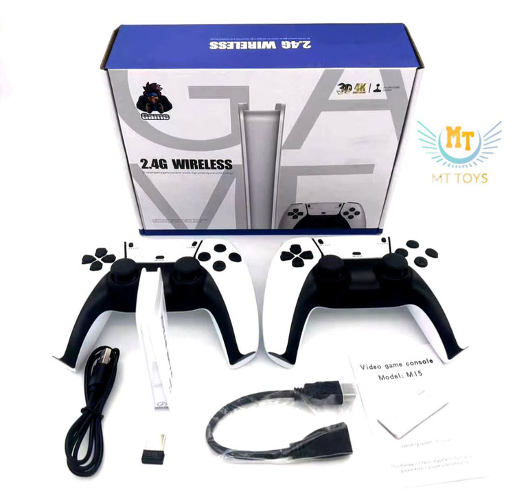 کنسول بازی طرح ps5 آیتم:M15 دارای 2 دسته بی سیم 25000بازی کیفیت عالی دسته ها طرح دسته های ps5 بدونسیم هستند