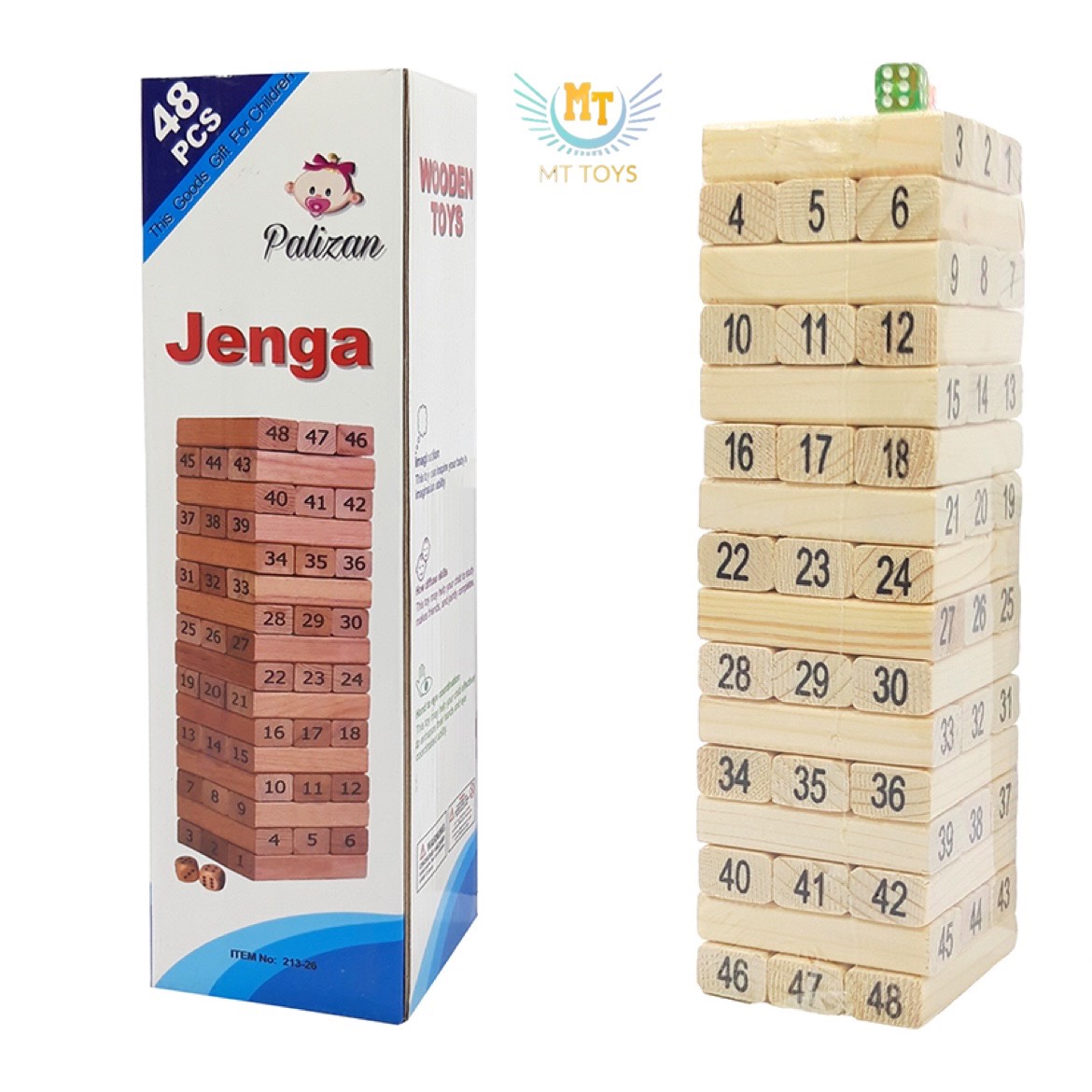 جنگا برج هیجان چوبی   48 قطعه