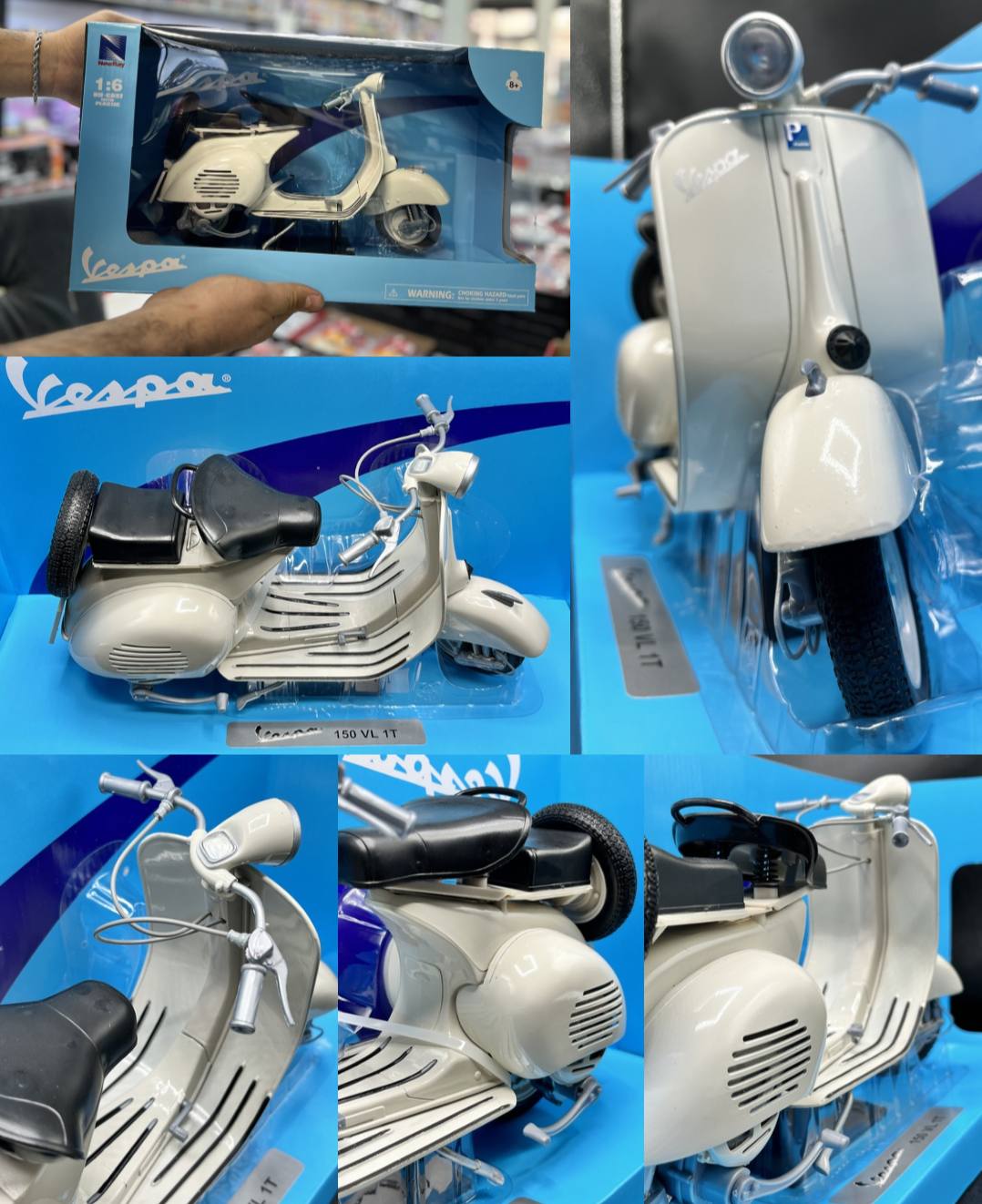 موتور وسپا (150 LV) جعبه دار مقیاس ۱/۶ کیفیت بی نظیر برند نیو ری کدکالا 49273