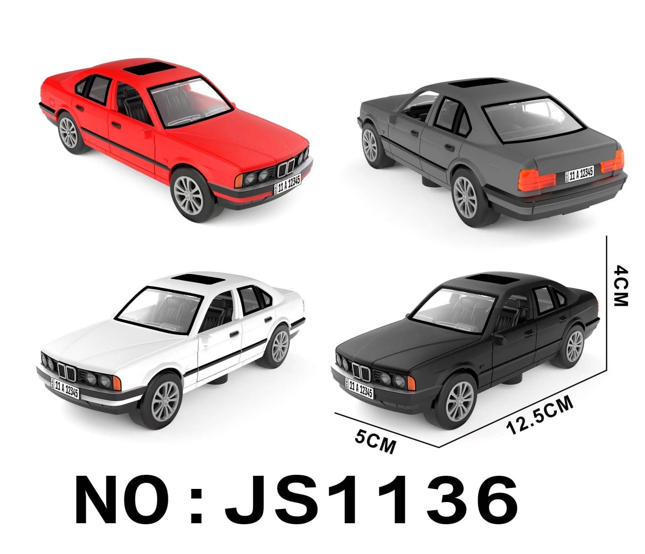 عقب کش Bmw E4 مقیاس 1/36 آیتم JS 1136