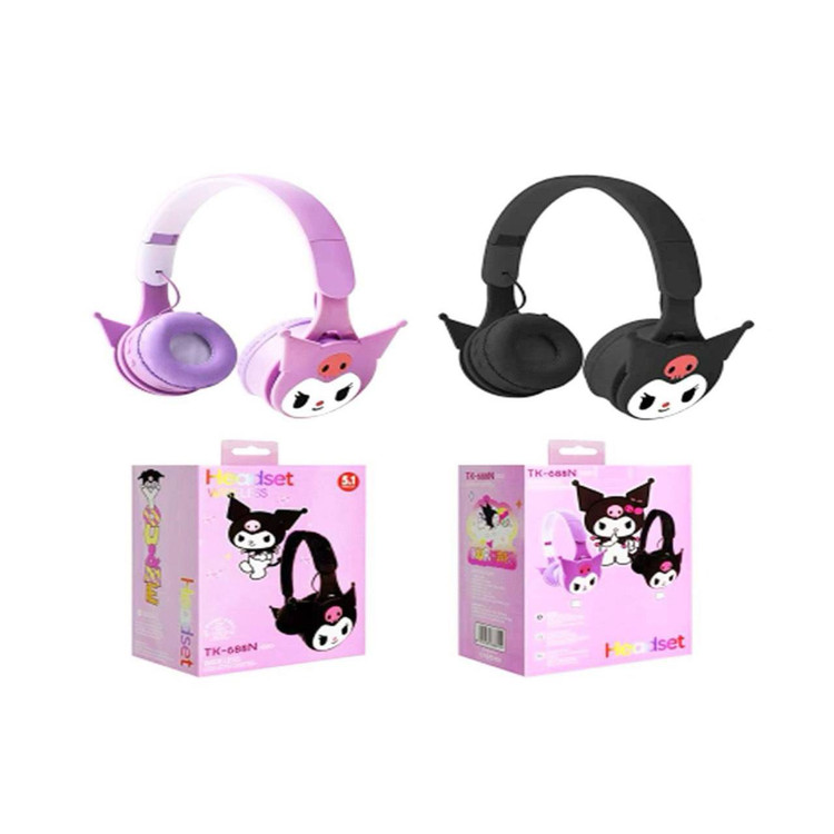 هدفون کرومی دخترانه مدل TK-688N