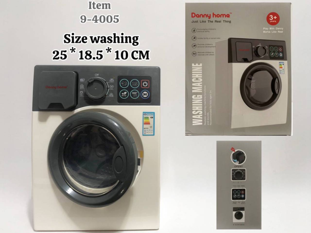 لباسشویی باطری خور با عملکرد واقعی موزیک و صدا دار  برند معتبر دنی هوم Danny home آیتم 4005-9